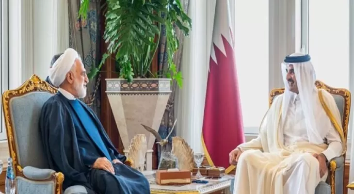 دیدار رییس قوه قضاییه با امیر قطر