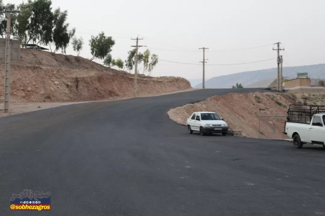 افتتاح پروژه آسفالت معابر روستای «القچین‌علیا» چرام