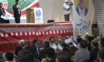 همایش یاران قالیباف در مصلی شهر یاسوج