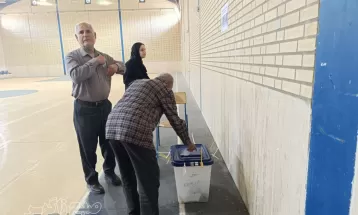 حماسه حضور مردم باشت در انتخابات ریاست جمهوری