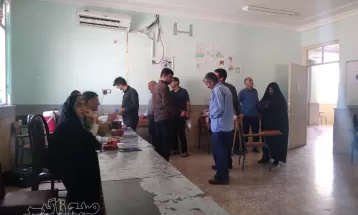 حماسه حضور مردم باشت در انتخابات ریاست جمهوری