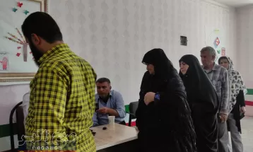 خروش مردم کهگیلویه پای صندوق‌های رأی