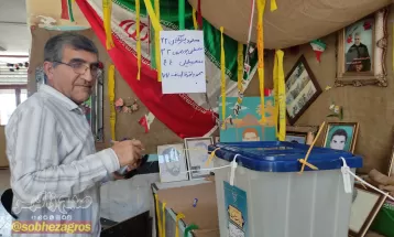 خروش مردم کهگیلویه پای صندوق‌های رأی