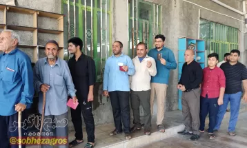 خروش مردم کهگیلویه پای صندوق‌های رأی