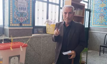 شکوه حضور مردم باشت پای صندوق‌های رأی