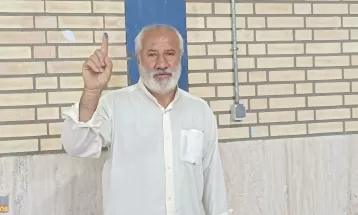 شکوه حضور مردم باشت پای صندوق‌های رأی