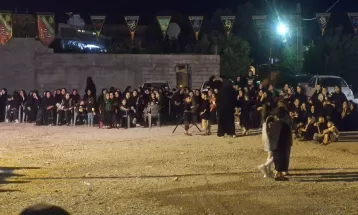 برگزاری عزاداری شب دهم در باشت