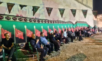 برگزاری عزاداری شب دهم در باشت