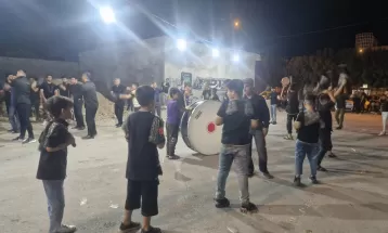 برگزاری عزاداری شب دهم در باشت