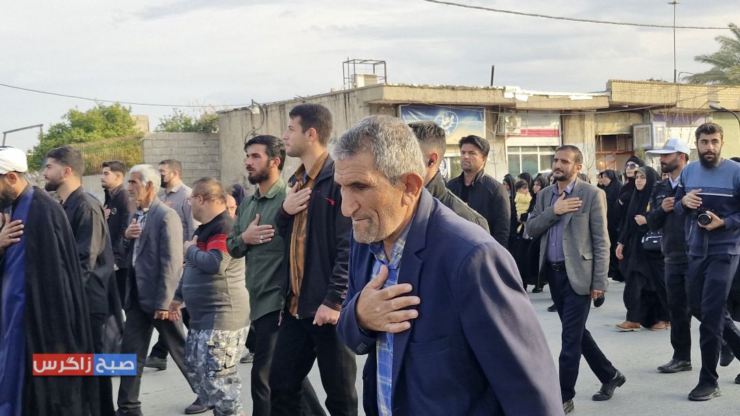 مراسم دسته‌ روی عزاداری در باشت