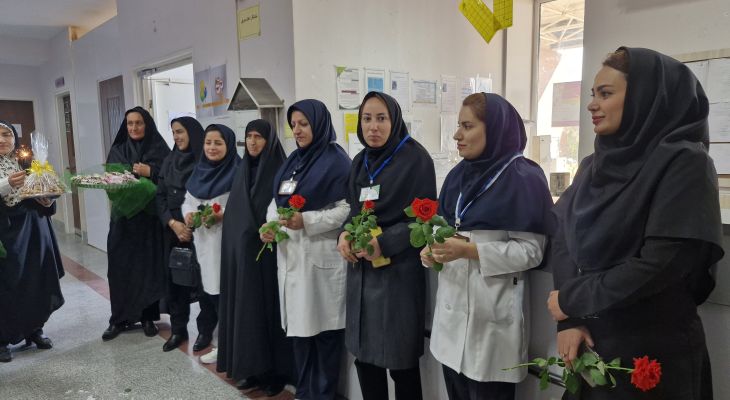 ‌تجلیل از سپیدپوشان بیمارستان‌های باشت