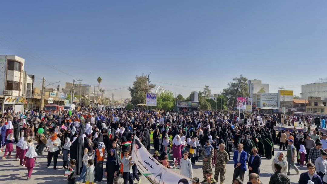 جلوه‌های خاص و حاشیه‌های دیدنی راهپیمایی دهدشت