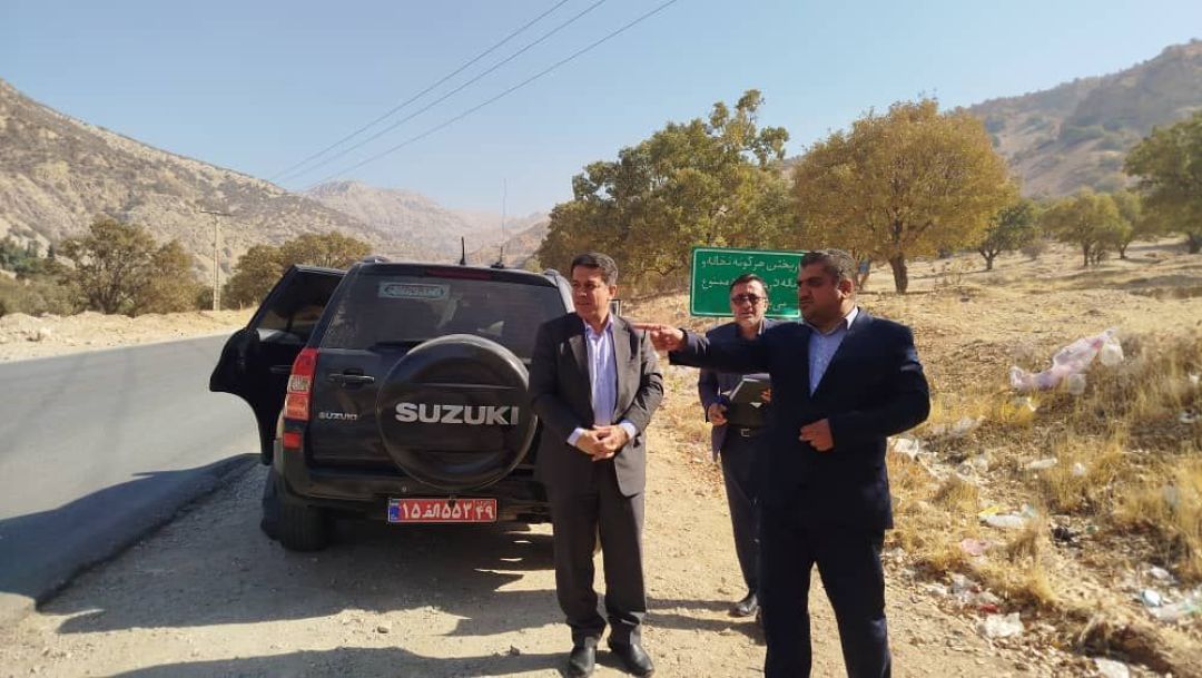 بازدید بازرس کل کهگیلویه‌وبویراحمد از معابر برون شهری