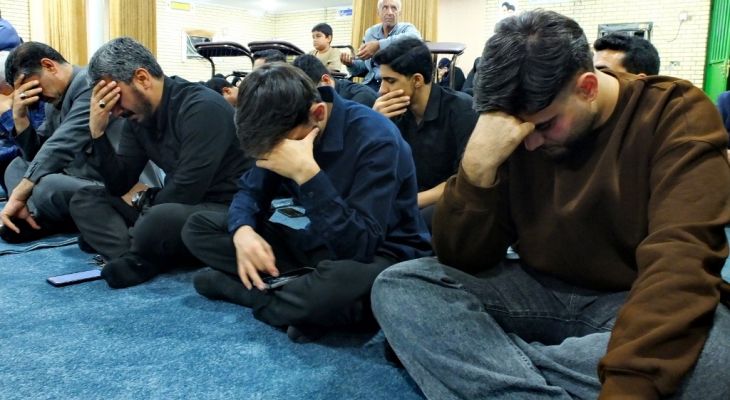 سوگواری فاطمیه دوم در بام نفت ایران+ تصاویر