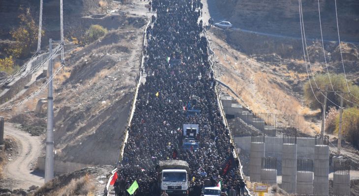 در آغوش فاطمیه؛ تشییع شهدای گمنام در یاسوج