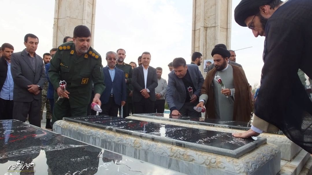 تجدید میثاق مسئولان گچساران با شهدا