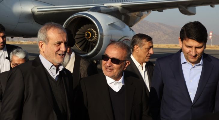 اولین تصاویر از ورود پزشکیان به یاسوج