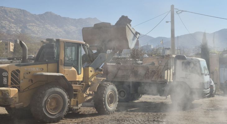 آغاز ادامه عریض‌سازی خیابان جمهوری یاسوج