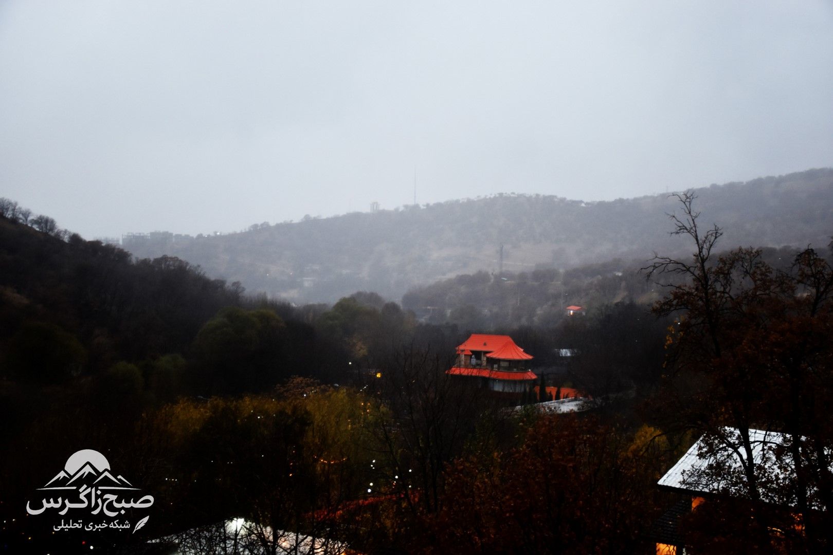 طراوت باران بر دامان پایتخت طبیعت ایران