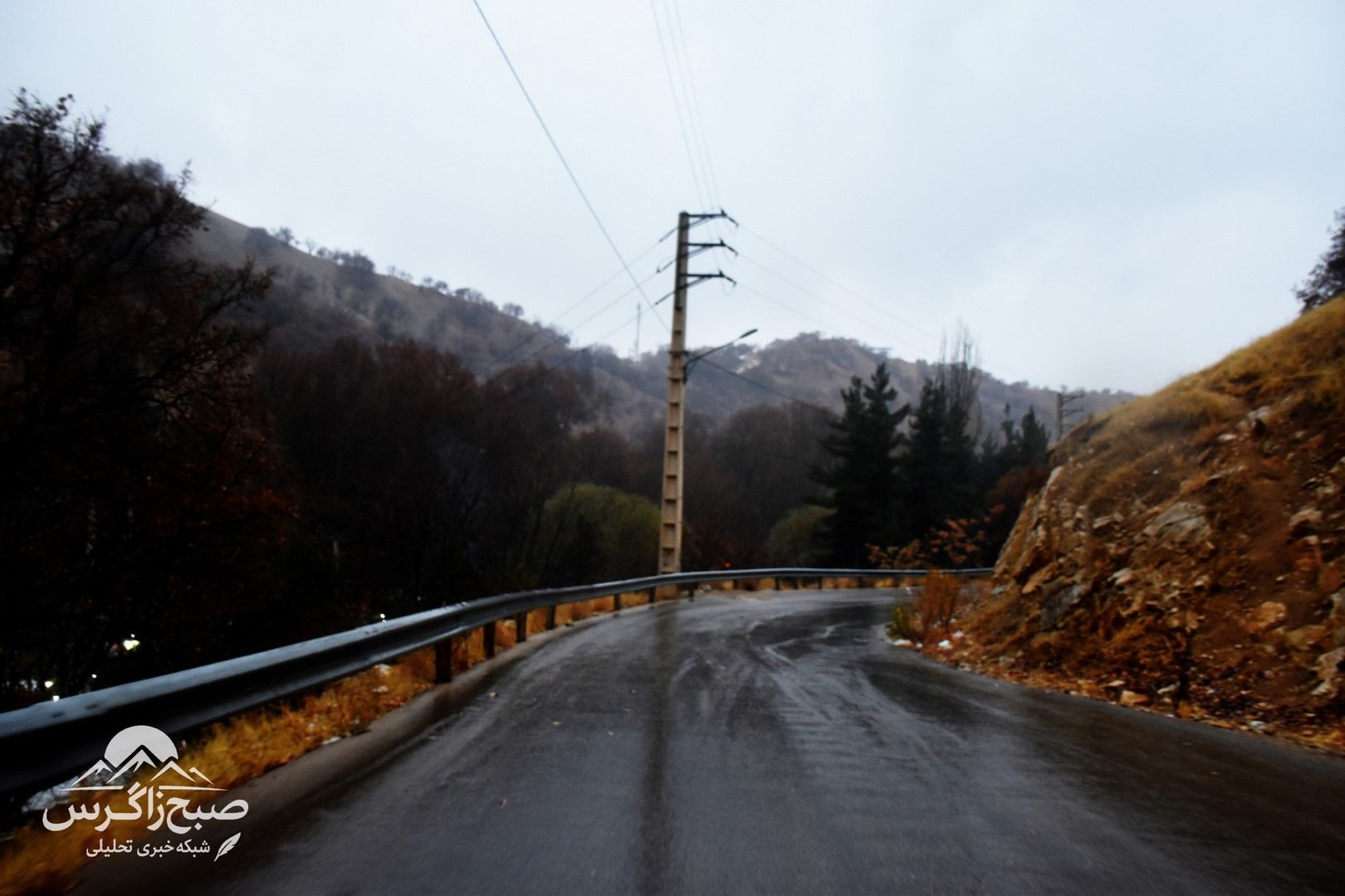 طراوت باران بر دامان پایتخت طبیعت ایران