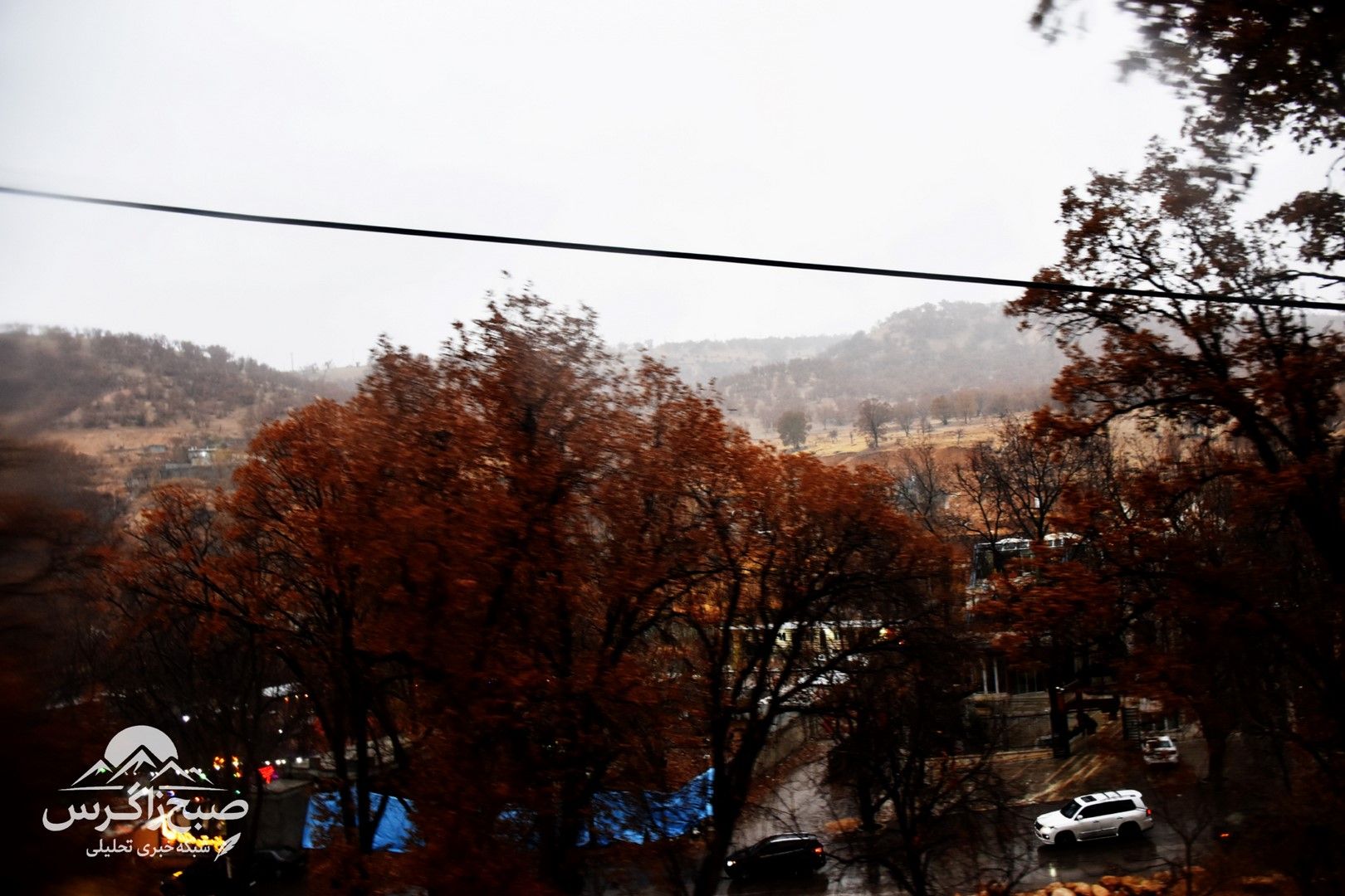 طراوت باران بر دامان پایتخت طبیعت ایران