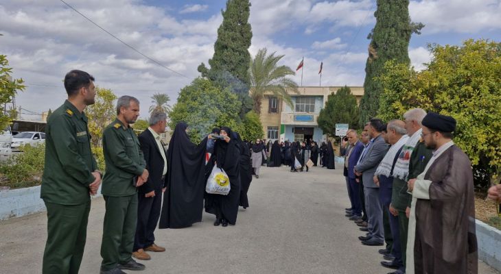 کاروان فرهنگیان دهدشت در مسیر نور