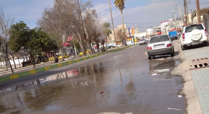 لوله‌های فرسوده آب در شهرستان باشت