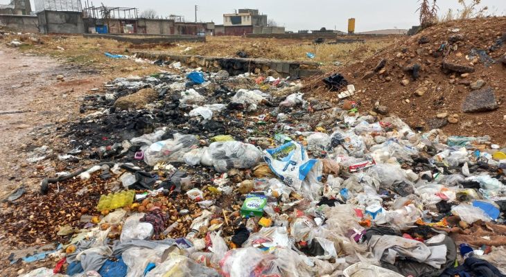 انبار زباله‌ها در شهرک جوشکاران