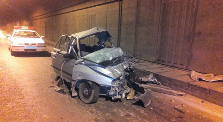 تصادفات زنجیره‌ای در محور یاسوج-بابامیدان