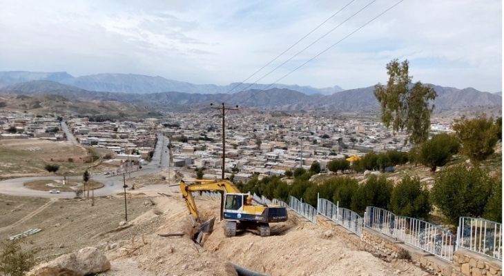 آغاز عملیات اجرایی شبکه اصلی آب شهر لنده