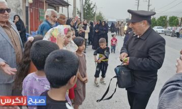میزبانی روستائیان باشت از کاروان زیر سایه خورشید