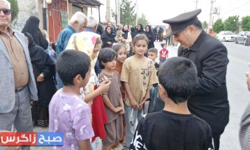 میزبانی روستائیان باشت از کاروان زیر سایه خورشید
