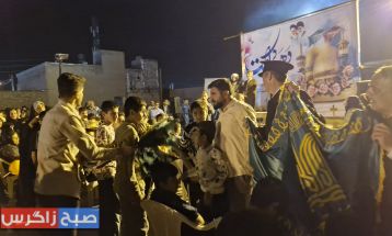 استقبال پرشور باشتیها از پرچم متبرک امام رضا(ع)