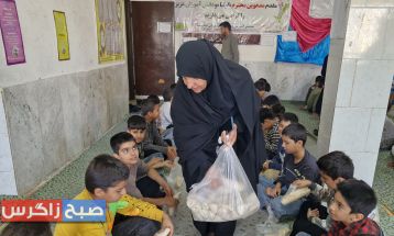 توزیع صبحانه سالم بین دانش‌آموزان مدارس باشت