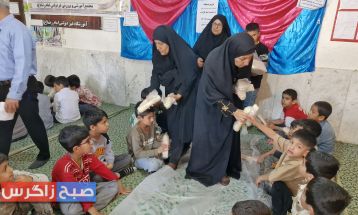 توزیع صبحانه سالم بین دانش‌آموزان مدارس باشت