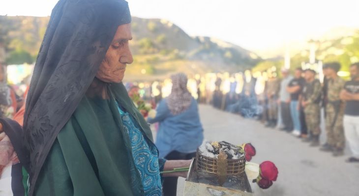 پرچم رضوی در آغوش مردمان روستای کریک دنا