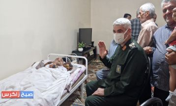 حضور سردار فضلی در خانه جانباز باشتی