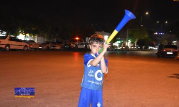 شادی هواداران یاسوجی پس از قهرمانی استقلال