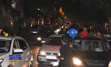 شادی هواداران یاسوجی پس از قهرمانی استقلال