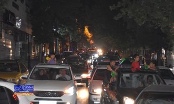 شادی هواداران یاسوجی پس از قهرمانی استقلال