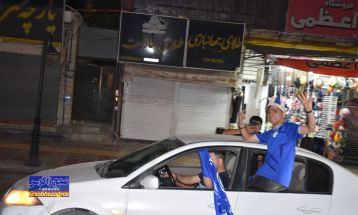 شادی هواداران یاسوجی پس از قهرمانی استقلال
