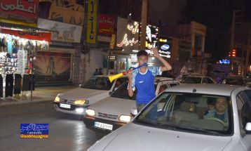 شادی هواداران یاسوجی پس از قهرمانی استقلال