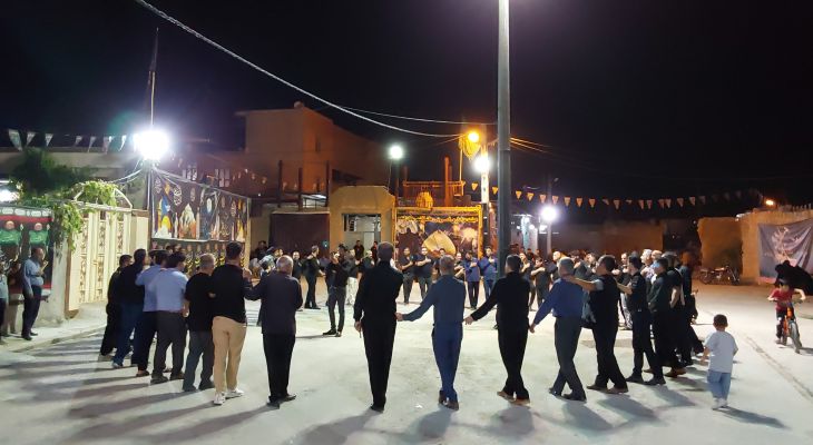 شور حسینی در شب سوم محرم در لنده