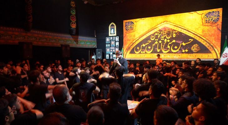 سوگواری پایتخت نشینان طبیعت در شب هشتم محرم