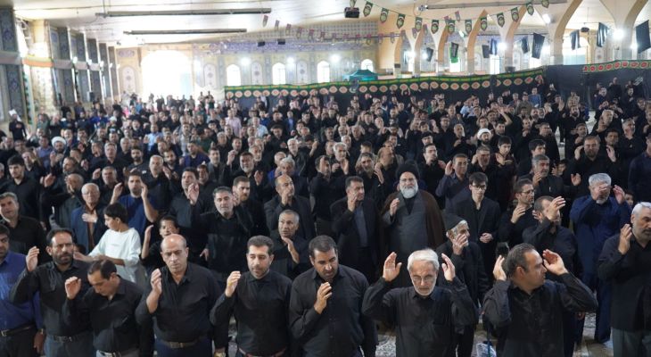 شور حماسی عزاداران یاسوجی با فریاد «حیدر حیدر»