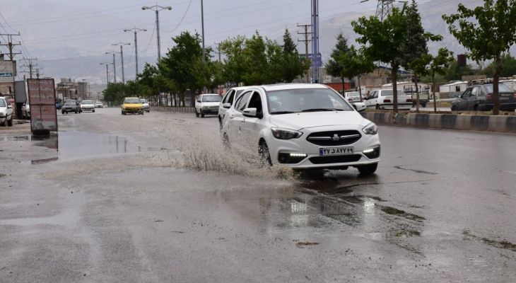 یاسوج پس از یک باران تابستانی