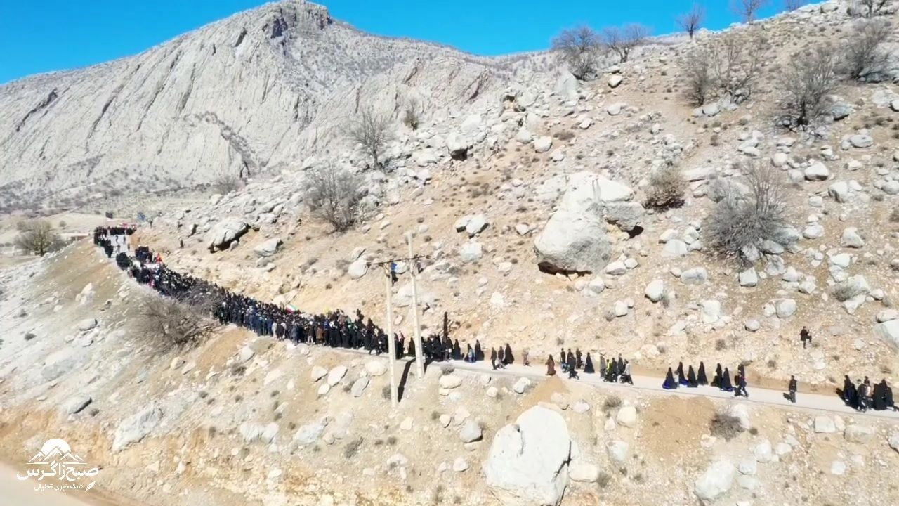 غوغای مردم لوداب در بدرقه پیکر شهید مجیدی‌مهر