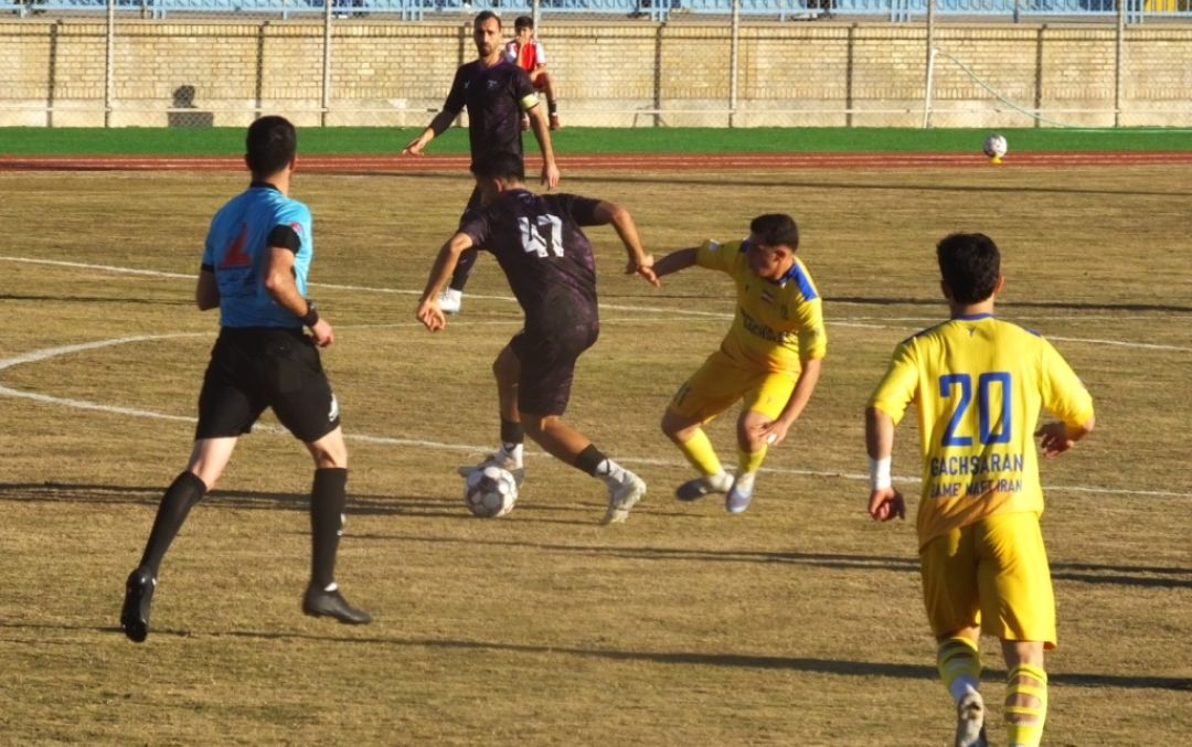 پایان نیم‌فصل نفت و گاز گچساران با تساوی