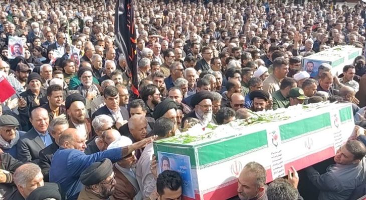 بدرقه باشکوه سه شهید مدافع امنیت در گچساران
