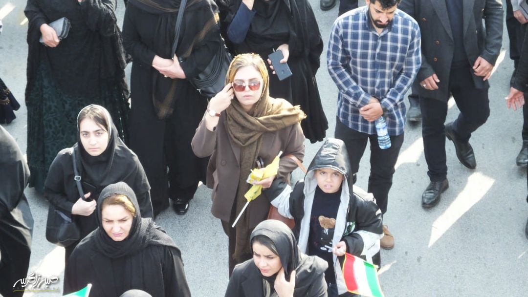 تصاویری متفاوت از تشییع «شهدای امنیت» در گچساران